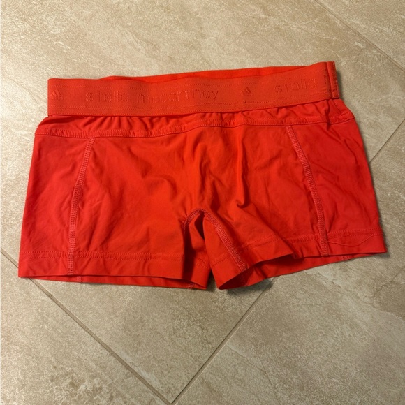 Adidas Bright Orange Sports Shorts - Picture 1 of 4